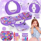 Kids Makeup Kit for Girl, 66 Pcs Washable Set Little Girls, Purple