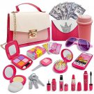 CAILESS Girl Makeup Kit - Pretend for Toddlers 27Pcs with Handbag...