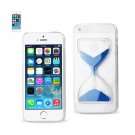 IPHONE SE/ 5S/ 5 3D SAND CLOCK CLEAR CASE IN NAVY