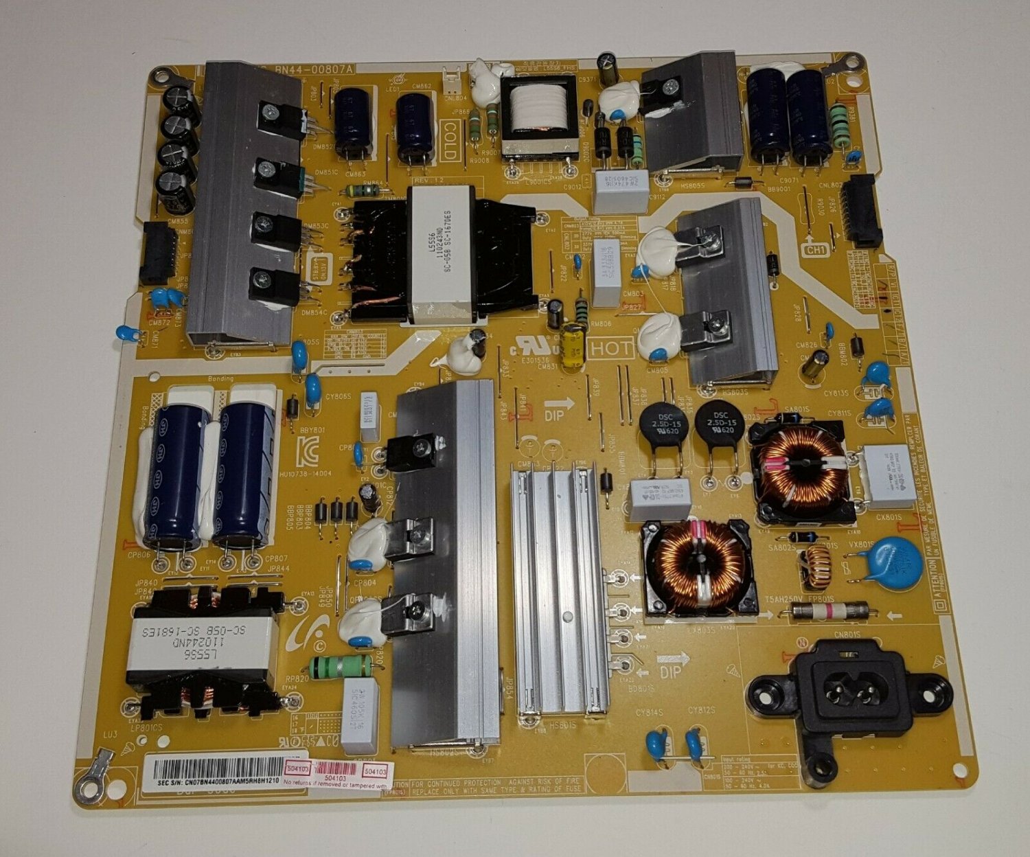 BN44-00807A Samsung Power Supply / LED Board For UN55JU6700 UN55KU6290 ...