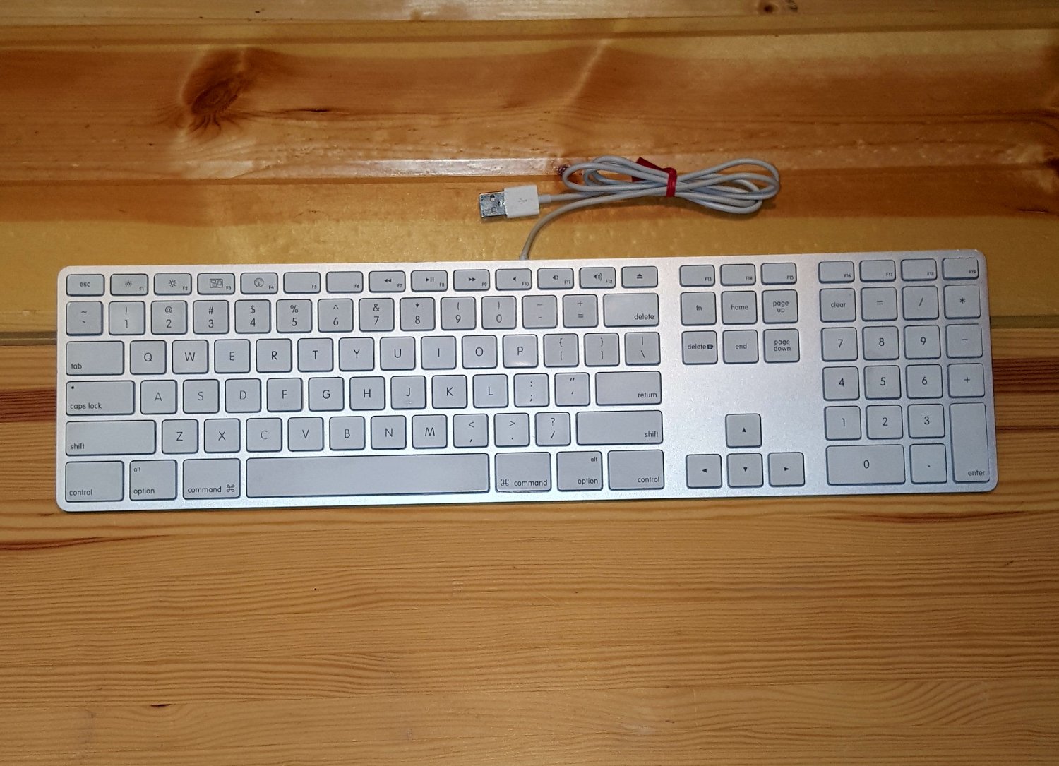 Apple Aluminum USB Wired Keyboard MAC G4 G5 eMAC A1243 A1152