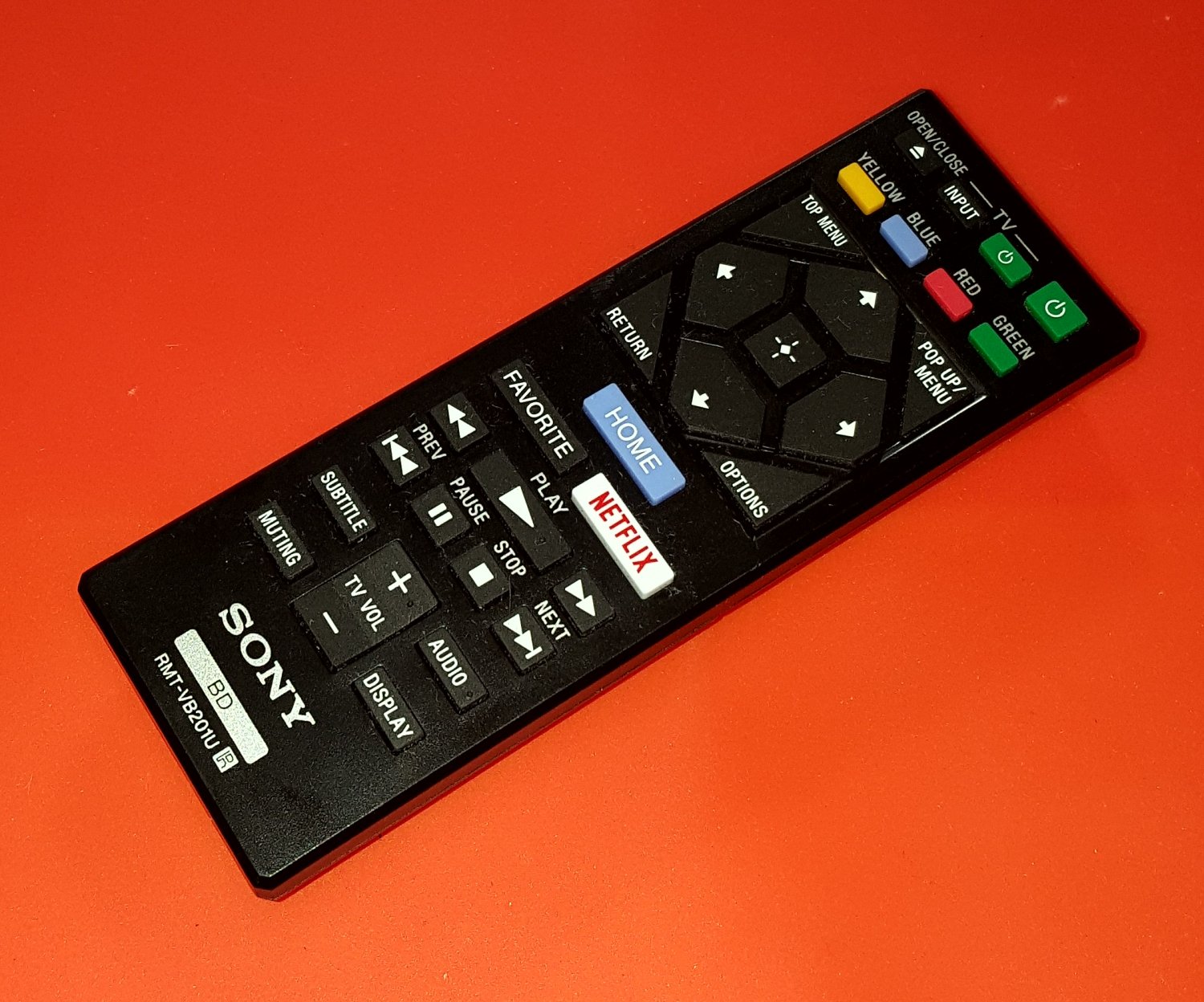 Sony Genuine RMT-VB201U Remote for Blu-ray BDP-S3700 BDP-BX370 BDP-S1700