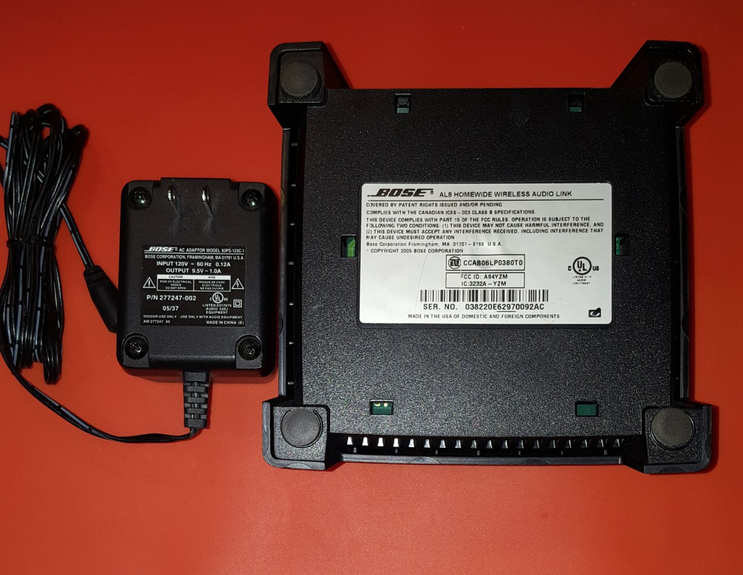 Bose AL8 Homewide Wireless Audio Receiver Link with AC Power Adapter