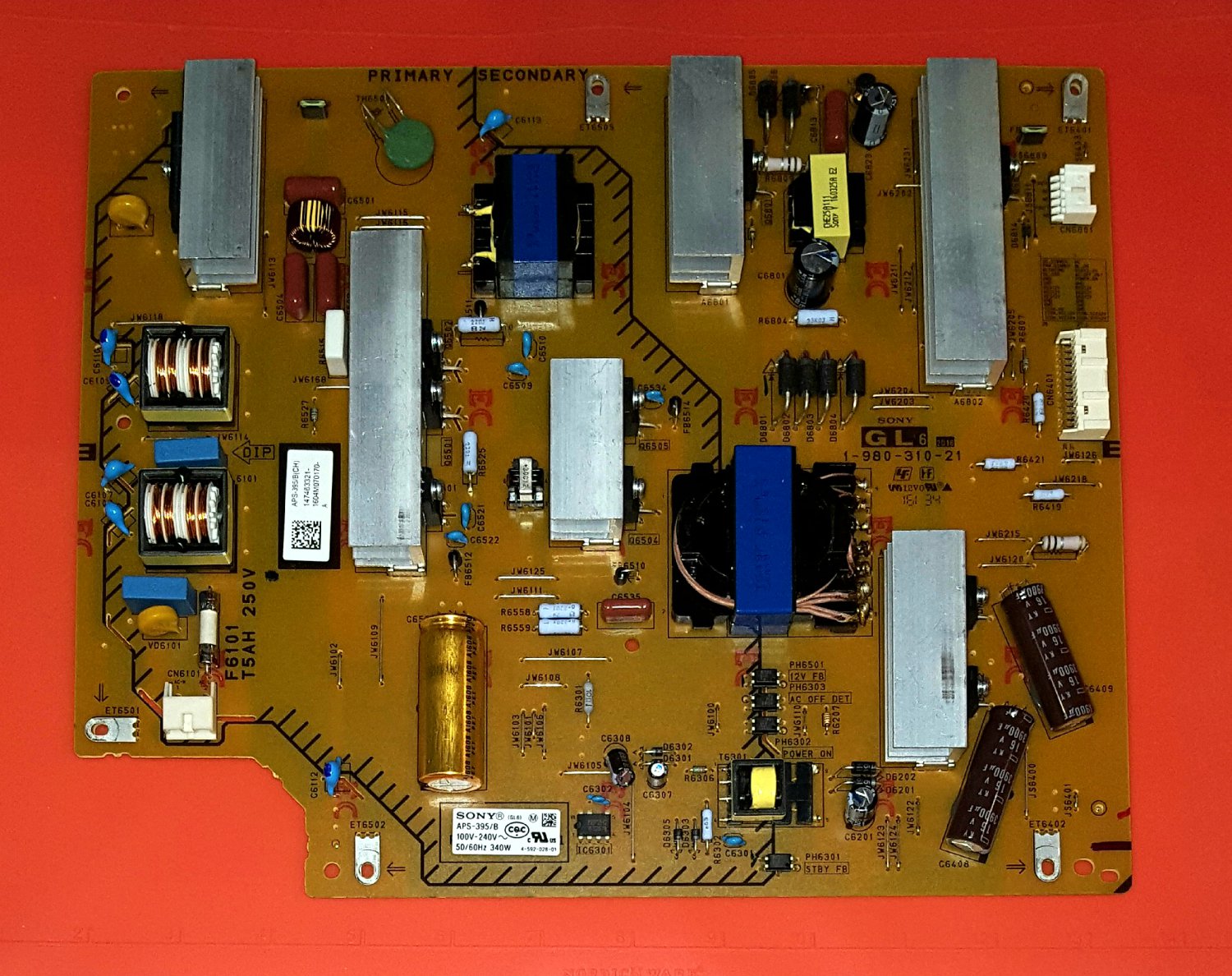 Sony XBR55X700D TV Power Supply Board 198031011 / APS395/B