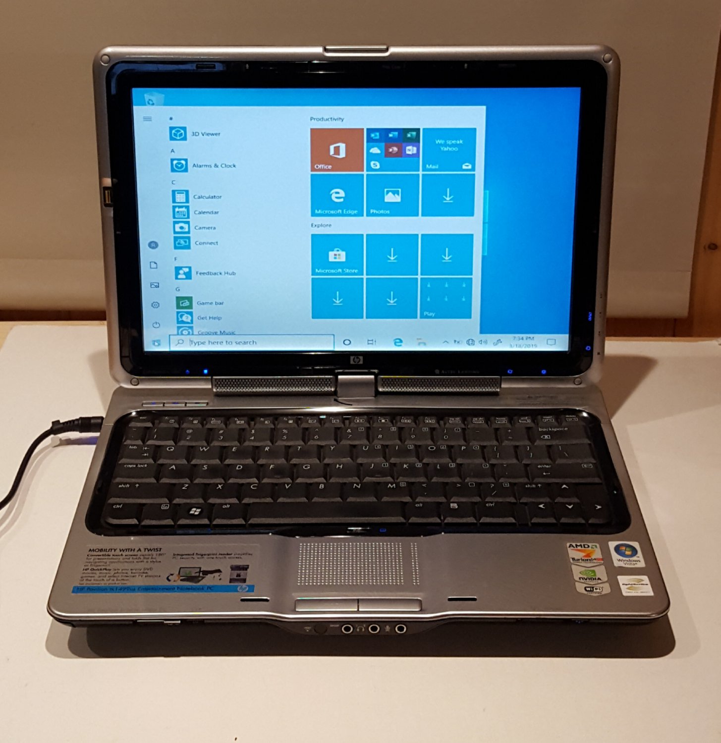 Hp pavilion tx1000 обзор