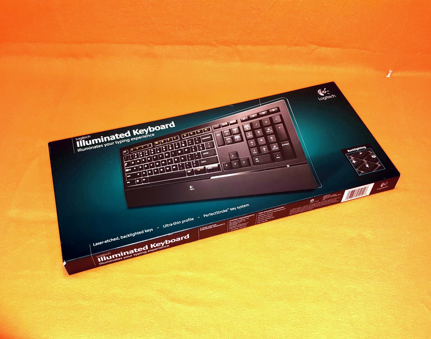 Logitech Illuminated K740 Wired Keyboard Black (920-000914)