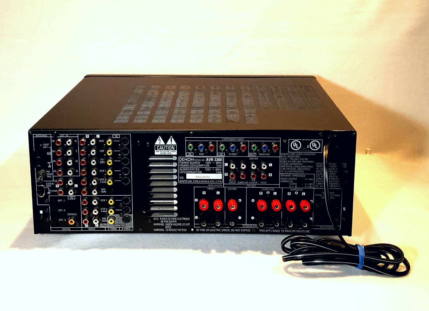 DENON AVR3300 A/V Home Theater Audio Video Receiver