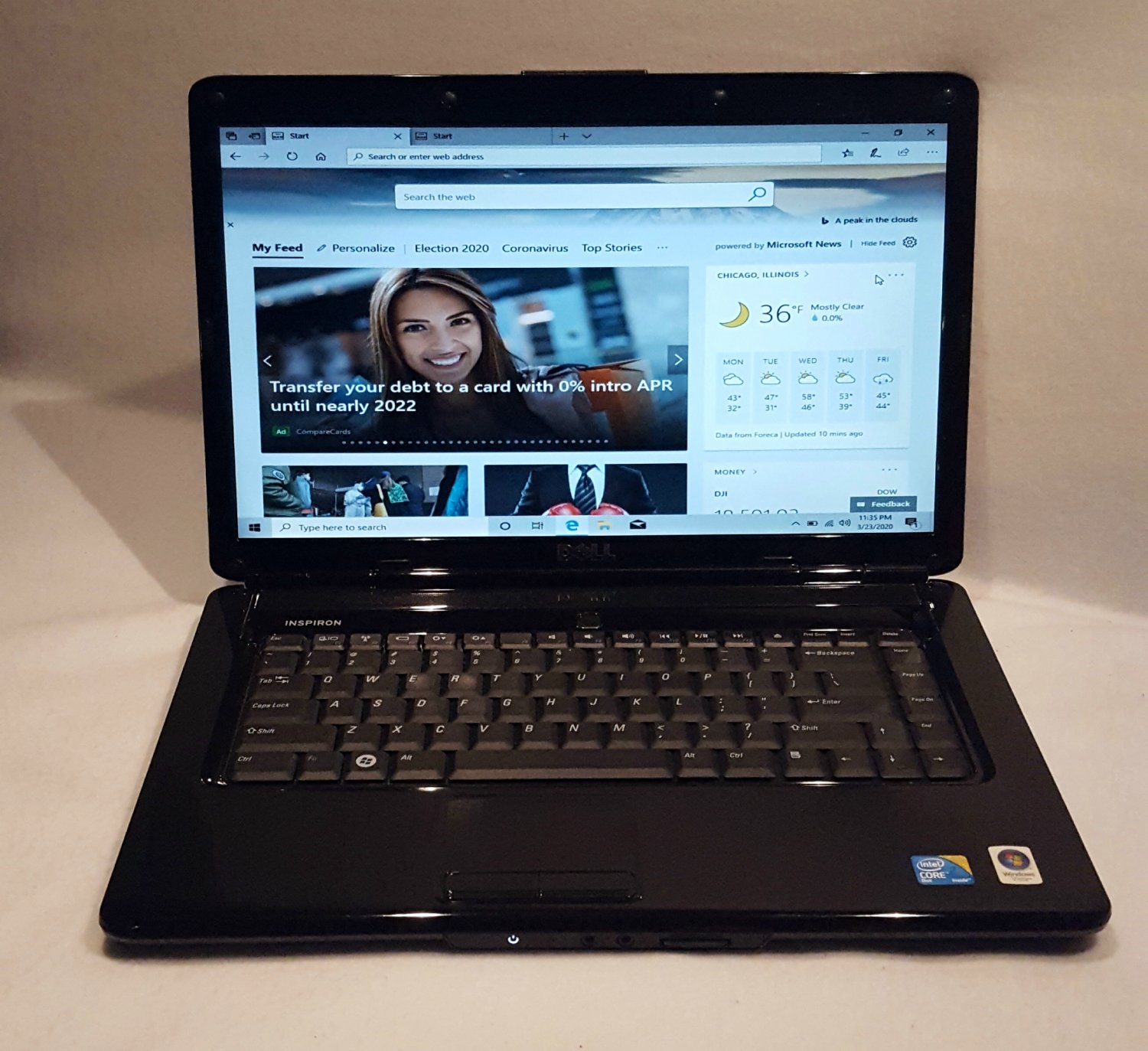 Dell inspiron 1545 нет изображения