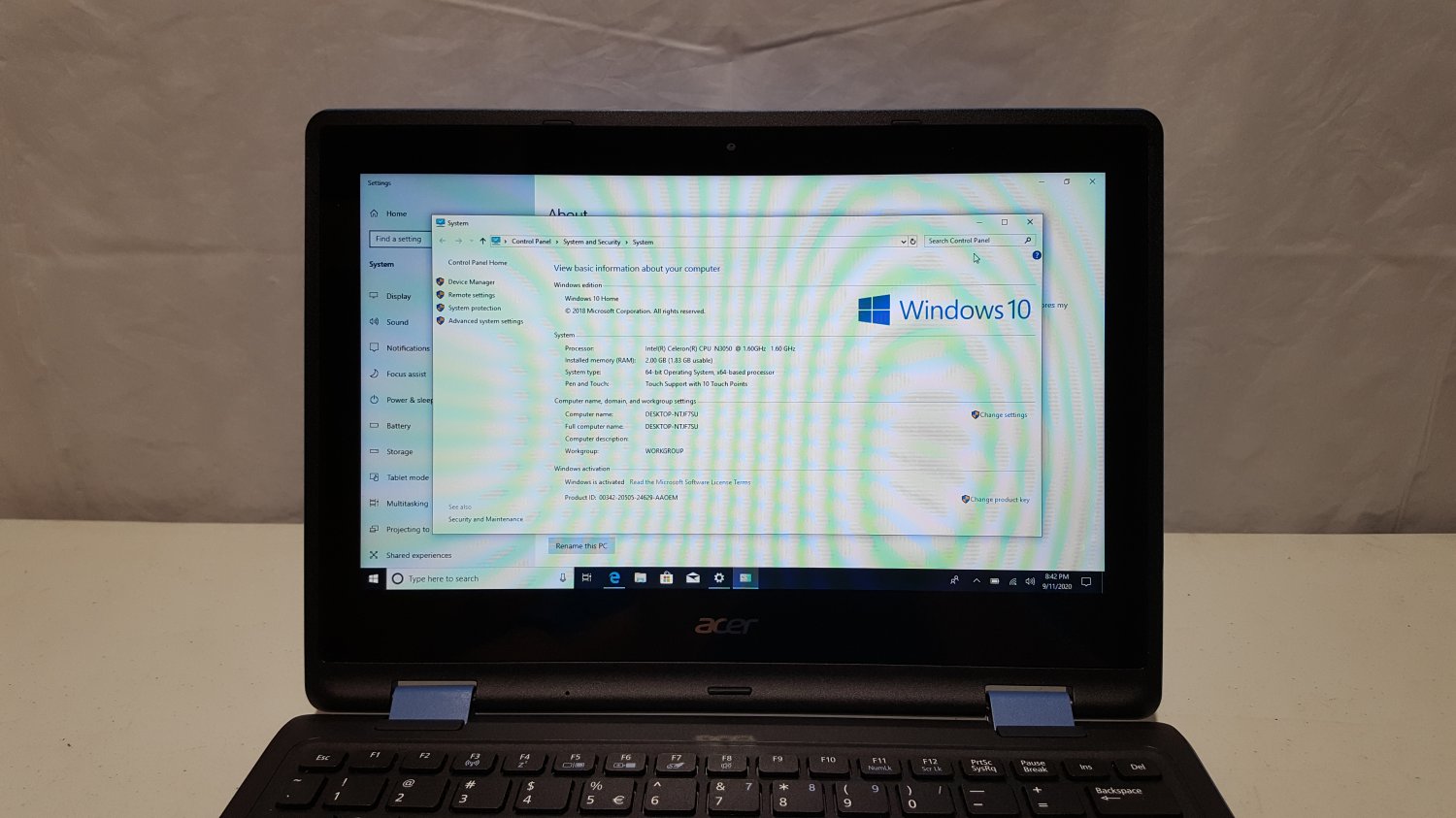 Acer Aspire N15W5 R3131TC1YF 32GB SSD 2 in 1 Laptop Tablet 11.6