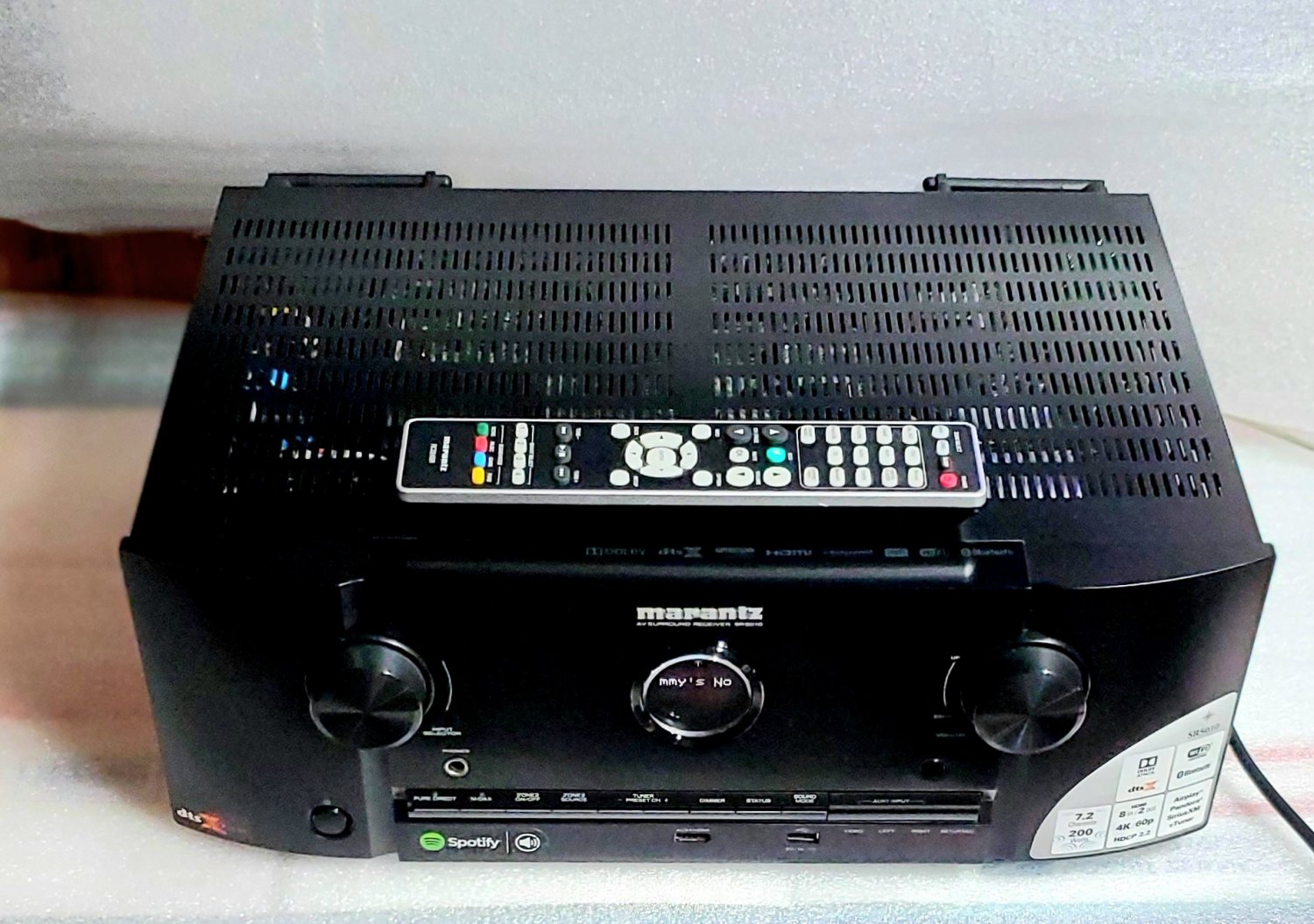 Marantz SR5010 7.2 AV Receiver Dolby 4K Airplay ARC Wifi Bluetooth Free