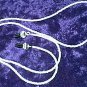White Glass Beaded Eyeglass Chain Leash Holder 24 in