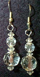 Swarovski Crystal & Czeck Glass Beaded Wire Earrings
