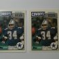 Lot of 2 1987 Topps UK American Herschel Walker #58 Rookie NRMT