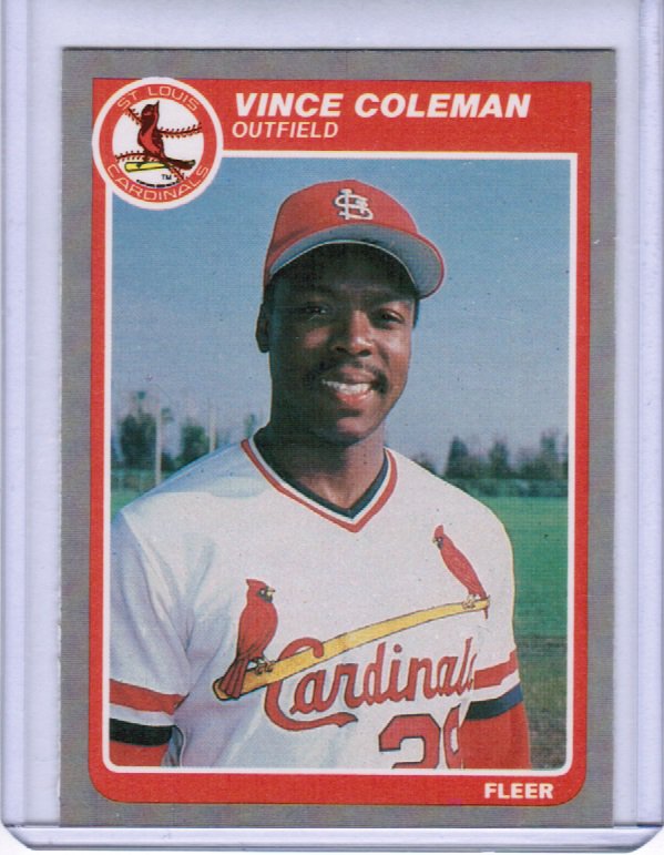 1985 Fleer Update Vince Coleman #U28 Rookie NMMT