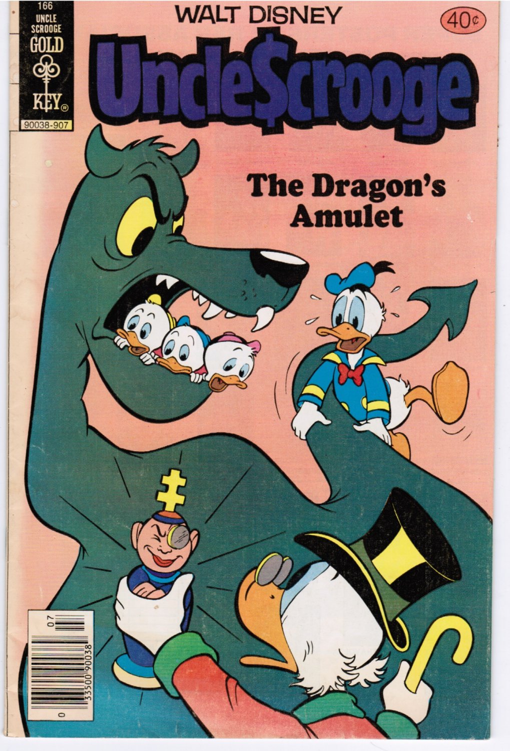 Uncle Scrooge #166 Walt Disney Gold Key 40 Cent Comic Book