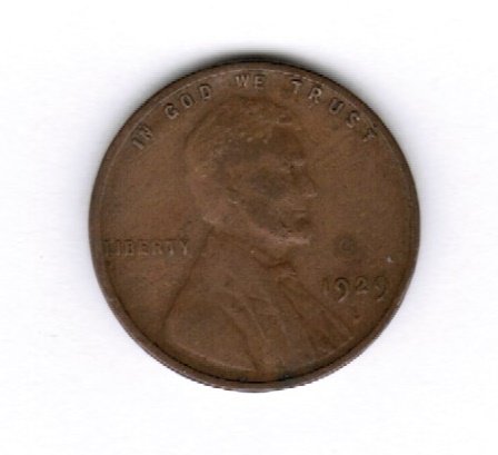1929 D Lincoln Wheat Penny VF