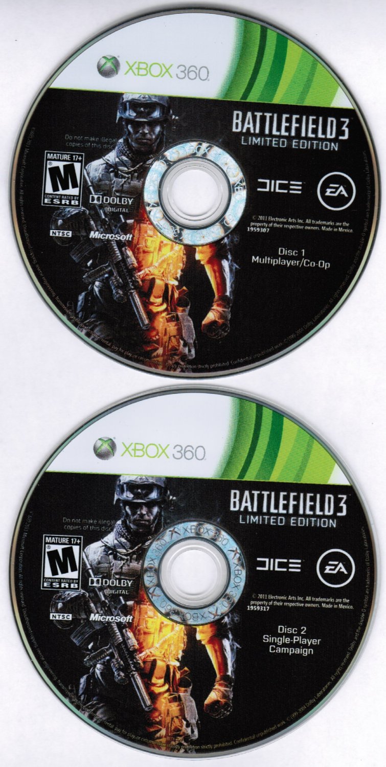 Сколько весит battlefield 3 на xbox 360