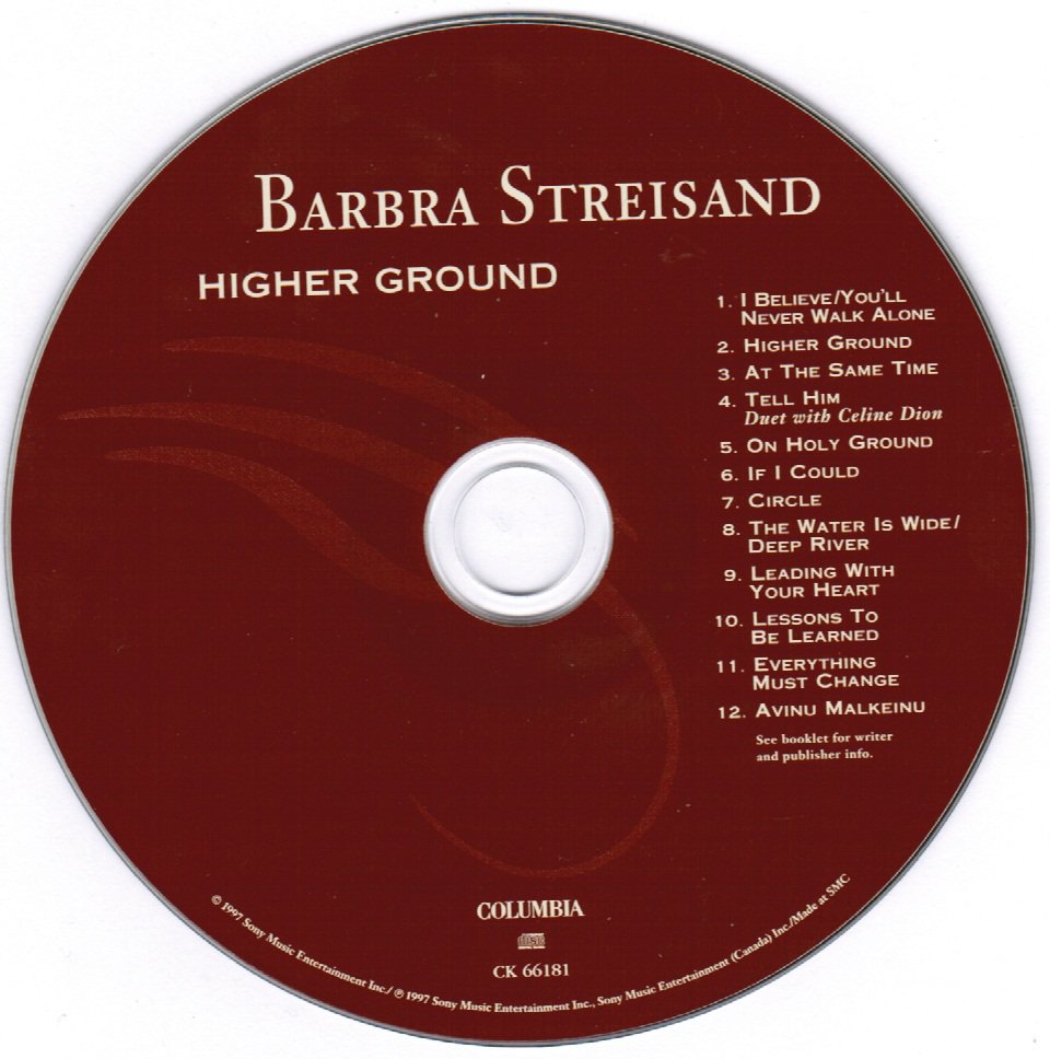 Barbra Striesand Higher Ground CD