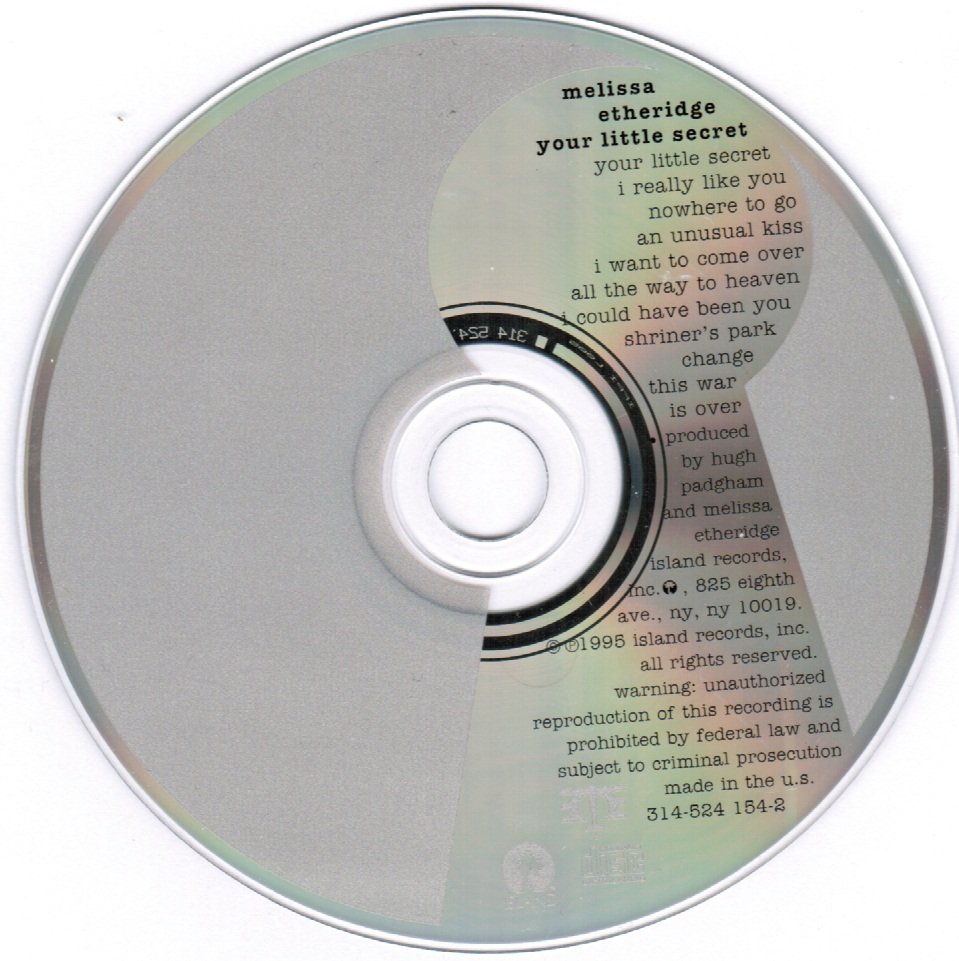 Melissa Etheridge Your Little Secret CD