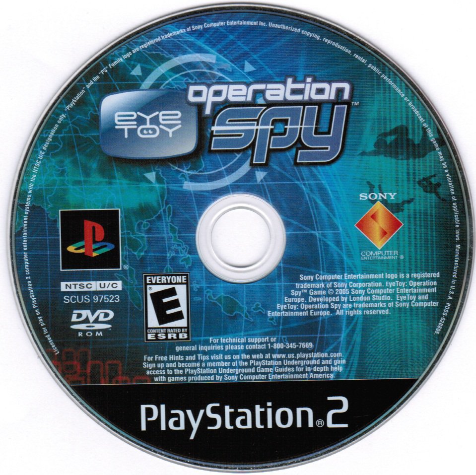Eye Toy Operation Spy PS2 Playstation 2 Game