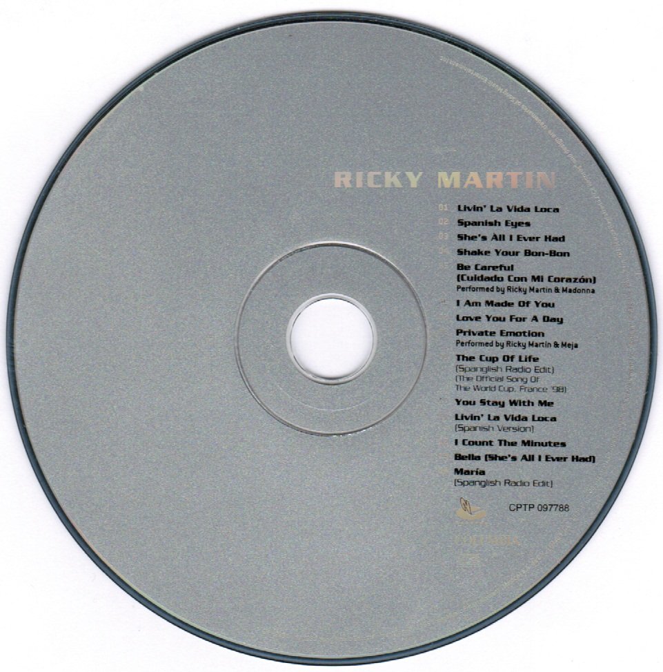Ricky Martin Self Titled Debut Album CD