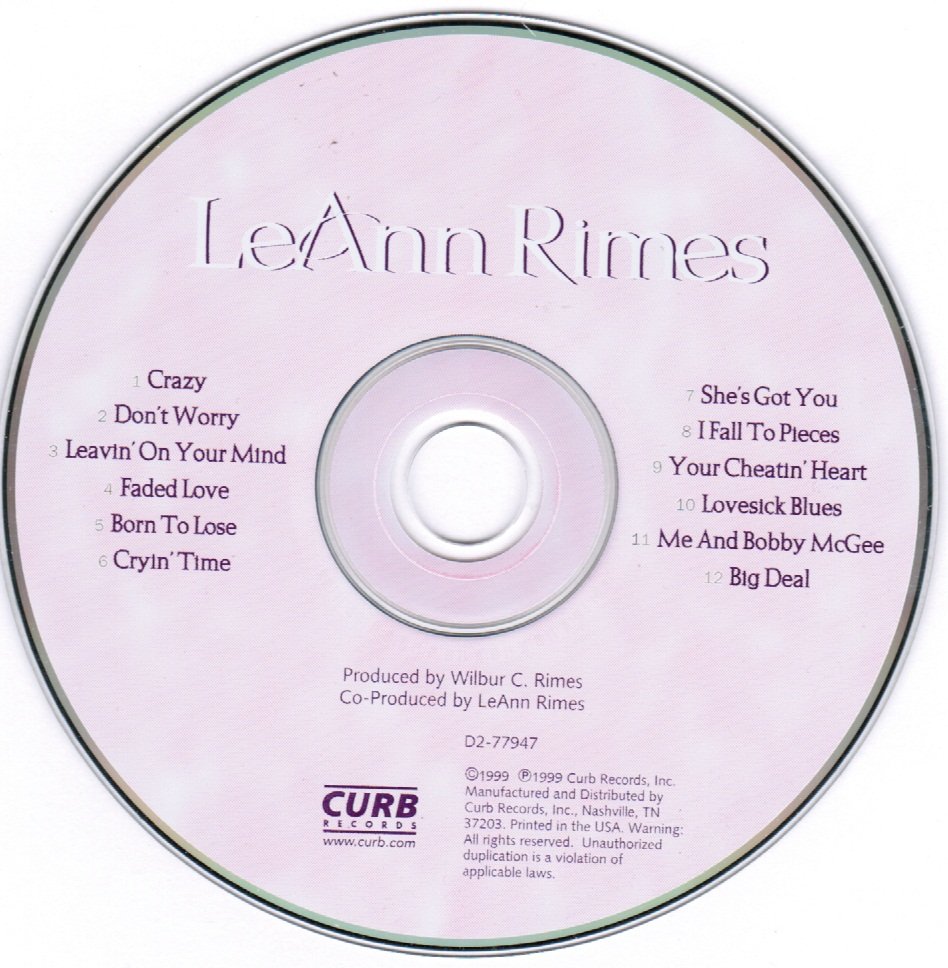 LeAnn Rimes Self Titled Debut Album CD