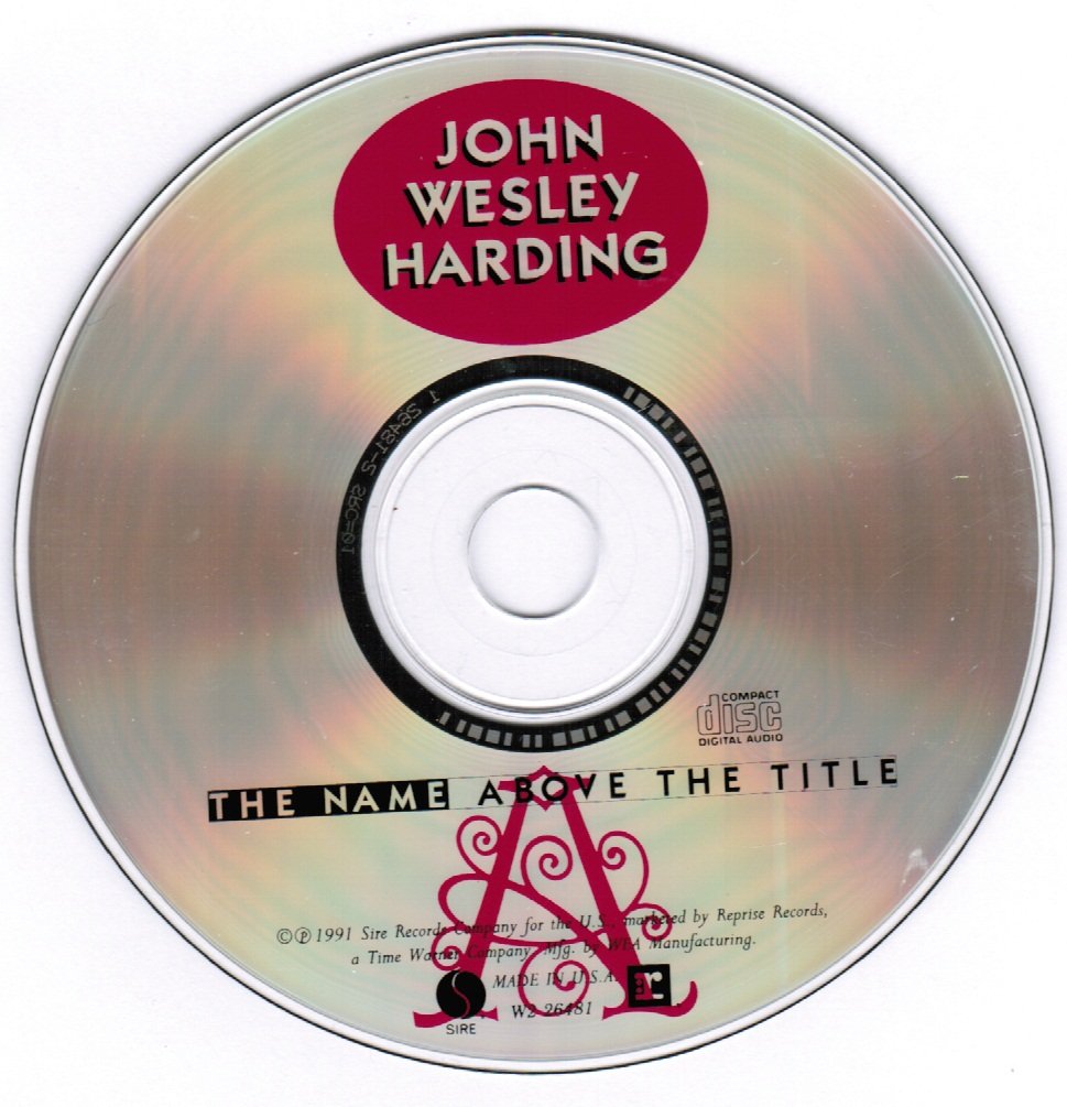 John Wesley Harding The Name Above the Title CD
