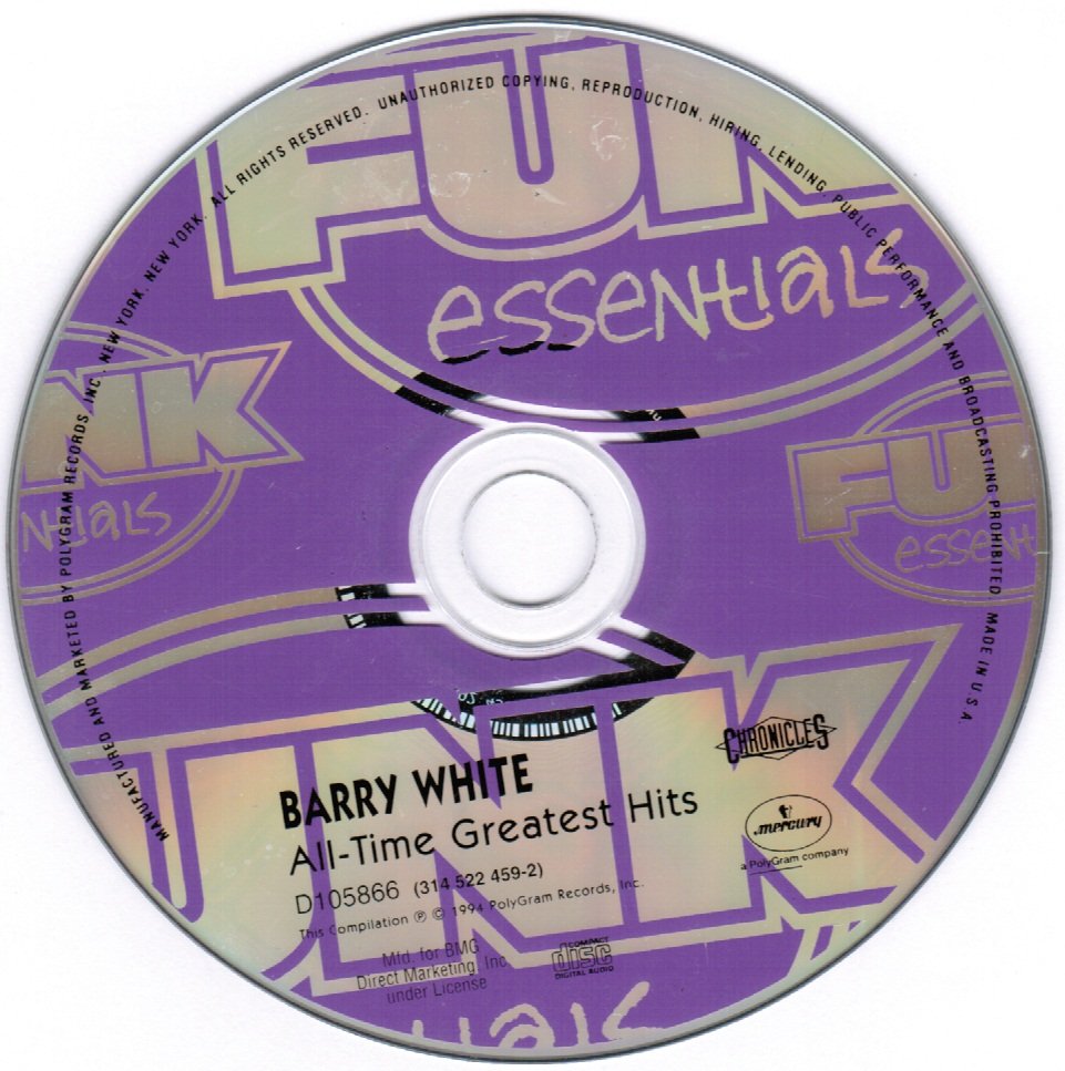 Barry White All-time Greatest Hits CD