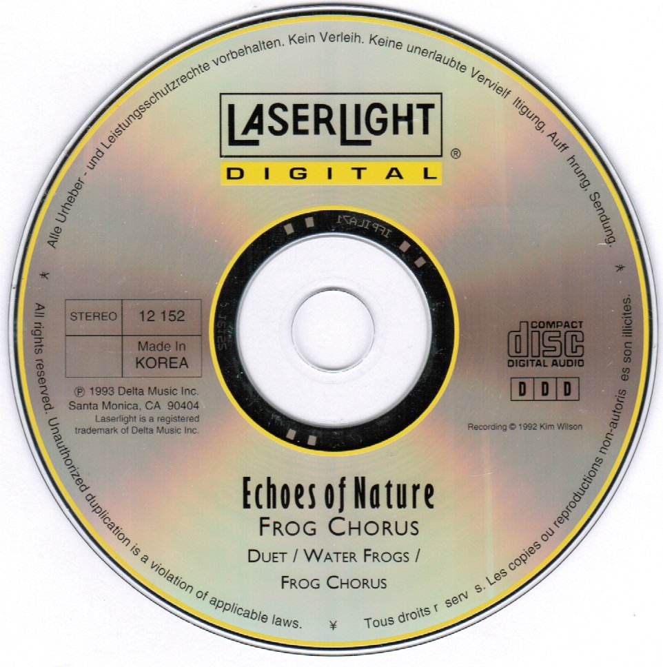 Echoes of Nature Frog Chorus CD