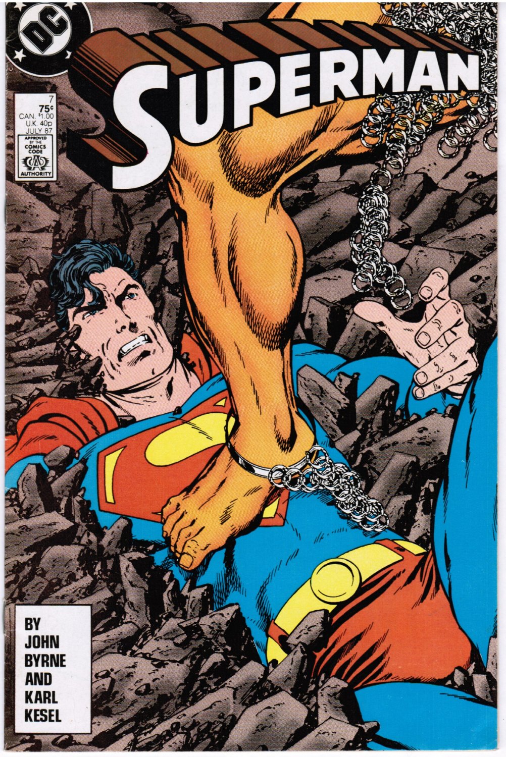 Superman #7 DC Comic 1987 John Byrne Karl Kesel