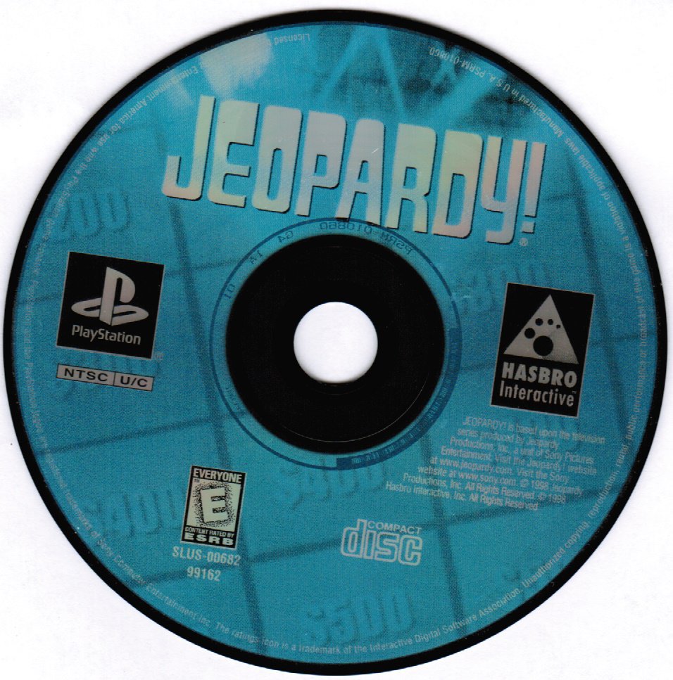 Jeopardy Playstation 1 PS1 Game Hasbro