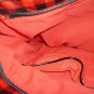 Authentic Kristine Red Black Checkerboard Tote Handbag Purse