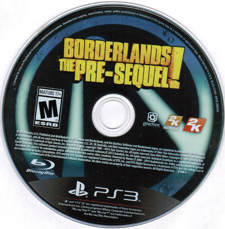 Borderlands The Pre-Sequel PS3 Playstation 3