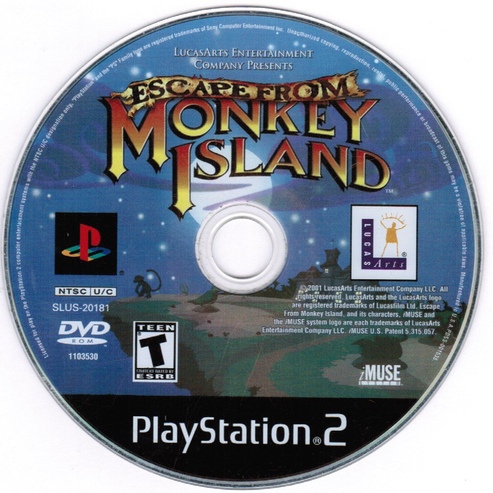 Escape From Monkey Island PS2