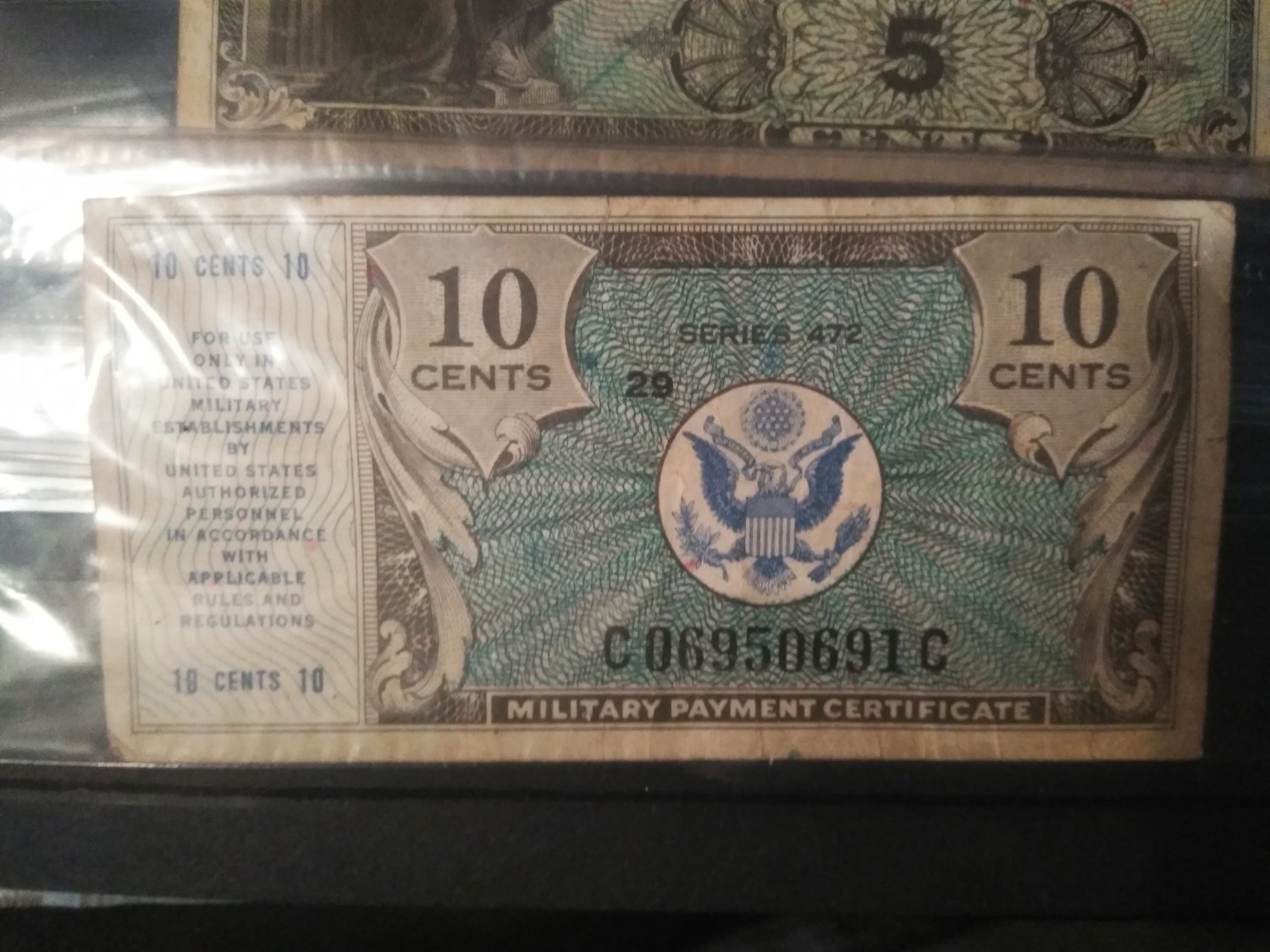 10 Cent Military Payment Certificate
