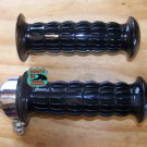 Chrome twist throttle w/ grips for 7/8" bars mini bike motorcycle chopper trike