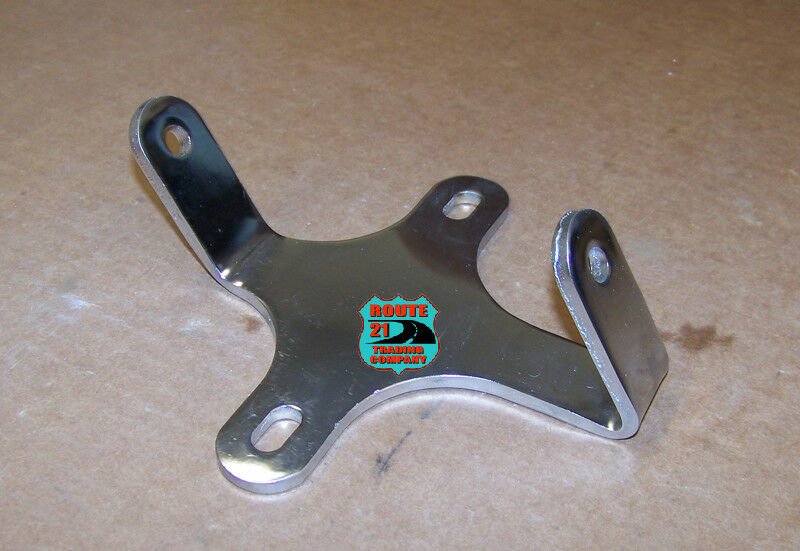 Dual chrome headlight mount bracket mini bike motorcycle chopper trike etc