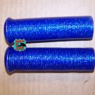 Vintage 1" blue metalflake snowmobile handgrips Speedway, Sno Jet, Scorpion