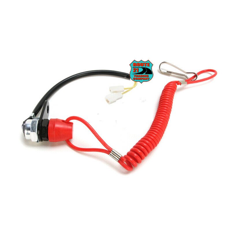 Universal dash mount racing snowmobile safety tether switch for cdi