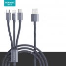 Apple charging line android charging line Type - C  gray