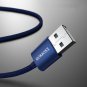 Apple charging line android charging line Type - C blue