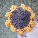 Vented Sunflower Bath/Body Pouf - eco-friendly cotton