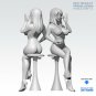 1:24 75mm Resin Figure Model Kit Apple BOOTY Beautiful GIRL Unpainted Unassemb