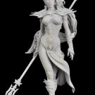 1/32 54mm Resin Figure Model Kit Sexy Queen of Darkness Elf Women Unpainted