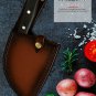 Handmade Traditional Forged Chef Kitchen Knife Meat Cleaver Slicing With Sheath