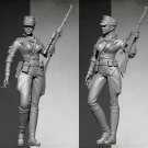 1/35 Resin Figure Model Kit German Sexy Female Sniper Beautiful Soldier WWII