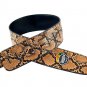 Anacoda Python Skin Guitar Strap Adjustable Acoustic Electric Bass Guitar Belt
