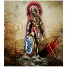 1:24 75mm Resin Figure Model Kit Ancient Greek Monarchy Hoplite Man Long Spear