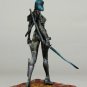 1/24 75mm Resin Figure Model Kit Ninja Lady Beauty Two Swords Assassin Unpainted