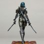 1/24 75mm Resin Figure Model Kit Ninja Lady Beauty Two Swords Assassin Unpainted